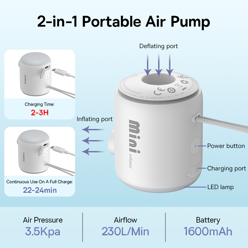 Baseus Air Pump Wireless Air C - Outdoor Camping Rugs review and price
