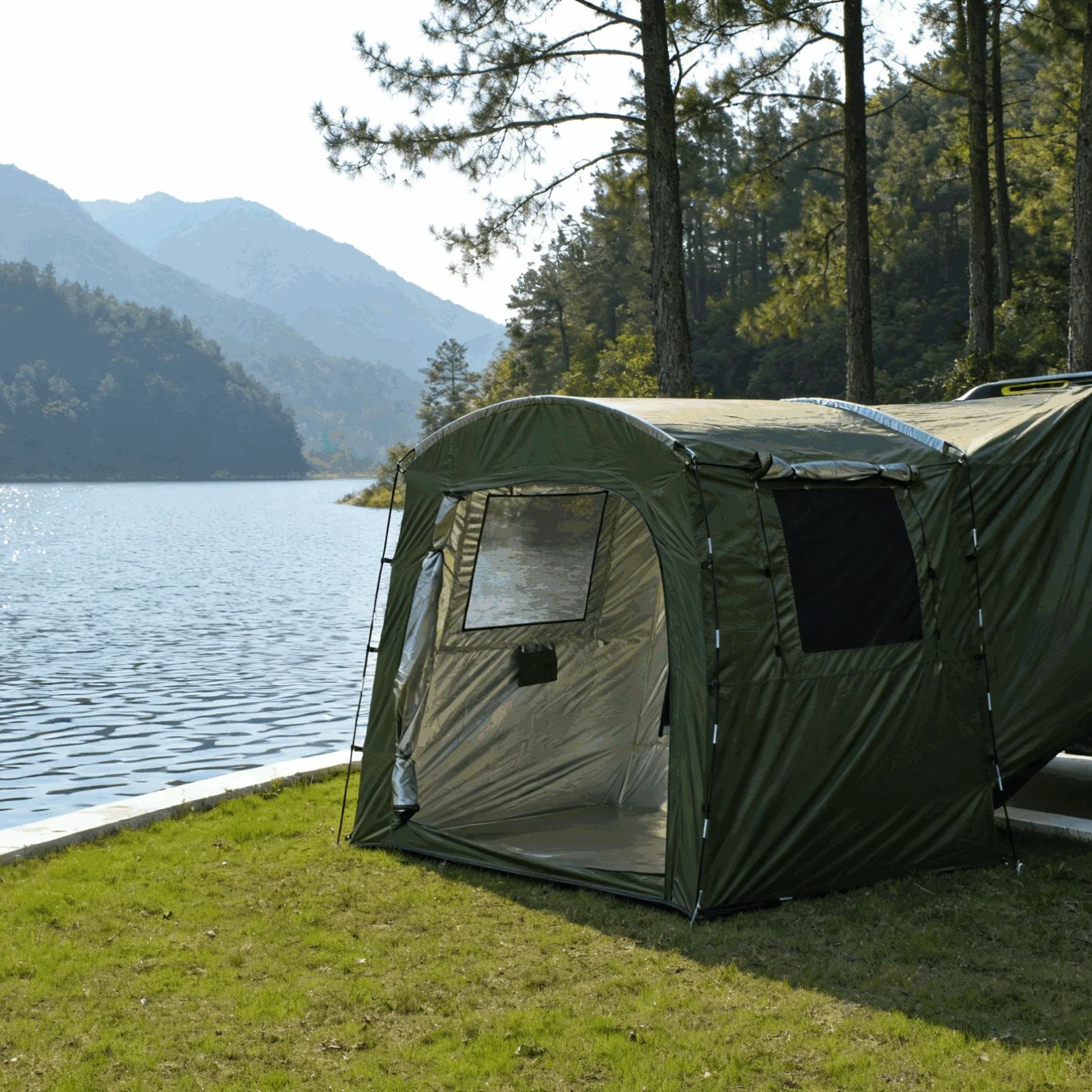 Outdoor Trunk Extension Tent 4 - Outdoor Camping Van Tent review and price
