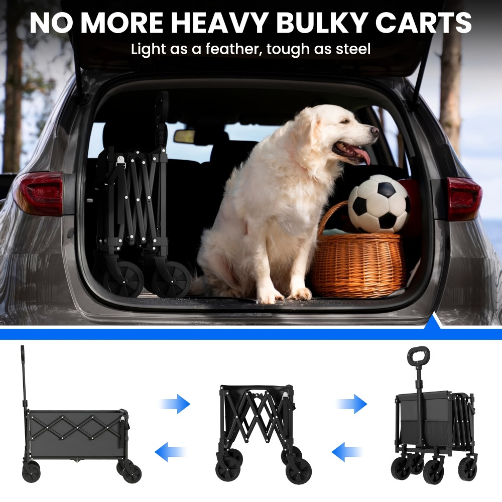 Folding Garden Cart 360 lbs Ca - Outdoor Camping Trolley review and price